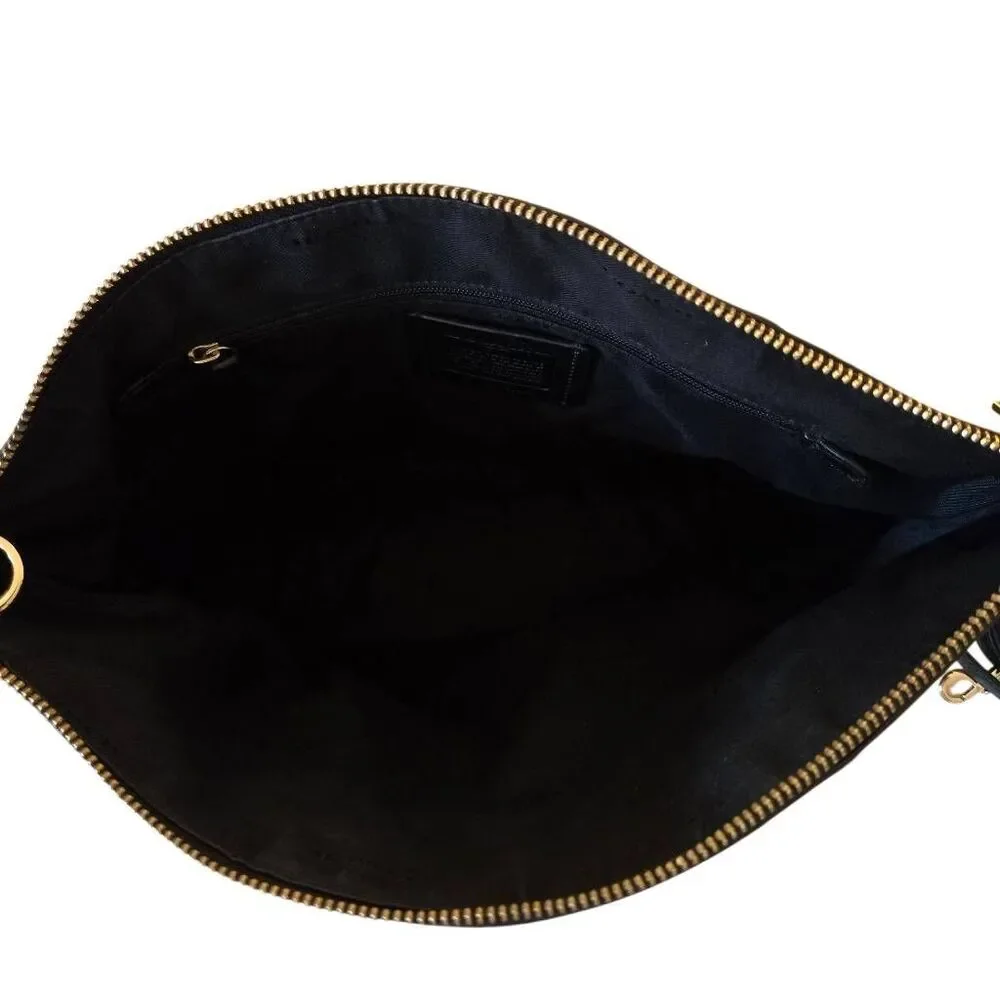 Coach Black Pebbled Leather Kelsey Satchel or Crossbody Purse